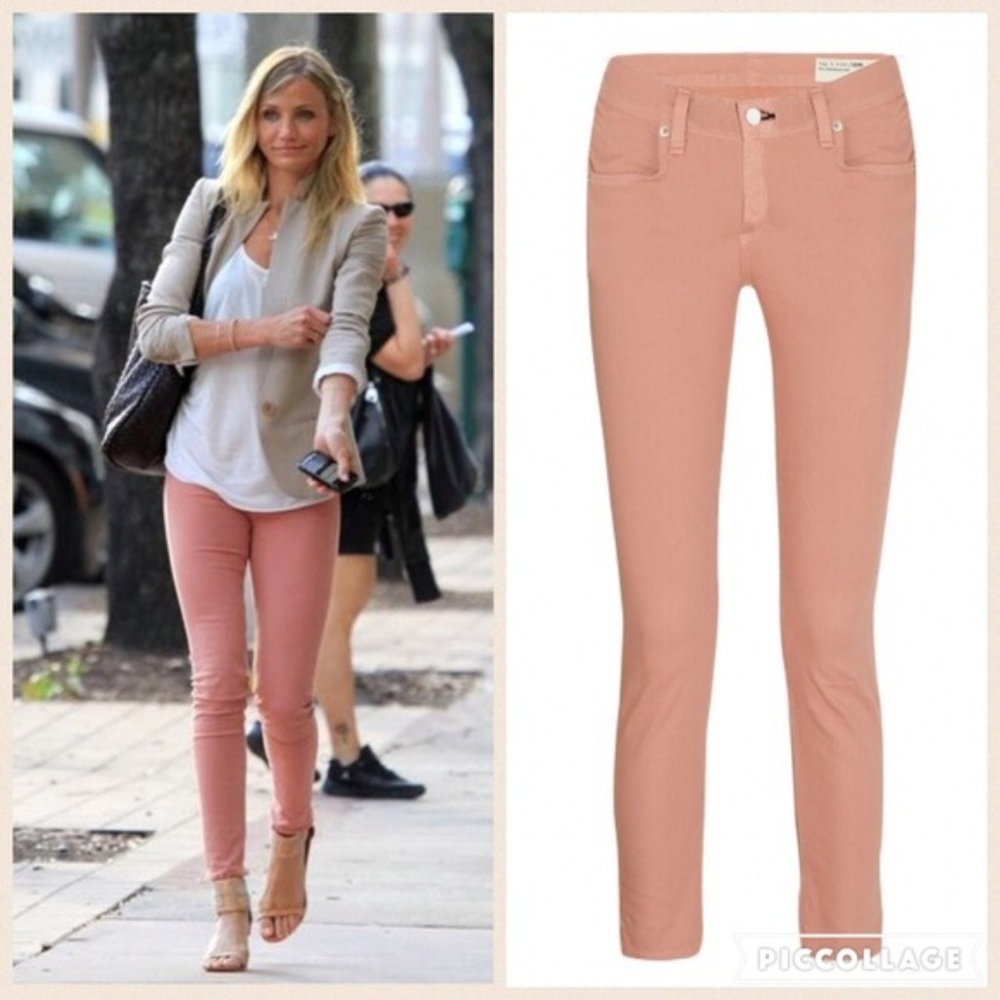 Rag & Bone Skinny Jeans in Salmon/Dusty Rose {27}